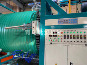 hollow wall spiral HDPE pipe extrusion line