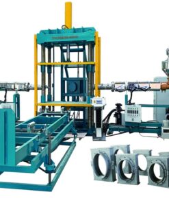 Socket and spigot molding extruder