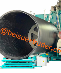 HDPE spiral winding pipe extrusion machine, HDPE waterwell Pipe Extruding Machinery Line, HDPE spiral wound pipe production machine, HDPE polyethylene Spiral winding pipe extrusion machineiry, HDPE polyethylene Spiral winding pipe machines, Extrusion equipment of HDPE polyethylene spiral winding pipe for making wastewater reservoir, Equipment for production of hdpe spiral winding pipe, Extrusion Equipment for polyethylene spiral winding pipe for making septic tank,